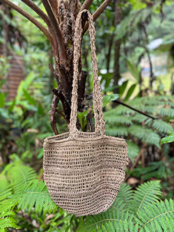 Natural Thick-Weave Round Bilum