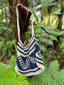 Purple & Turquoise Mountain Bilum II